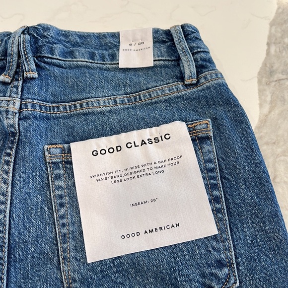 Good American Good Classic Jeans - Size 6/28 - Picture 6 of 6